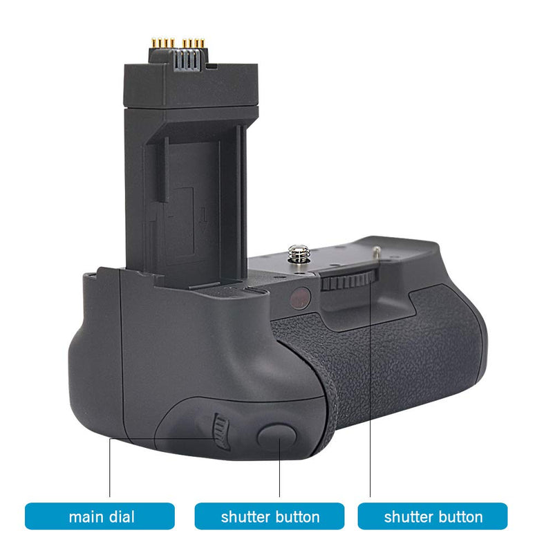 mcoplus BG-550D Vertical Battery Grip as BG-E8 Replacement for Canon EOS 550D 600D 650D 700D Rebel T2i T3i T4i T5i DSLR Camera, Hold LP-E8 or AA Battery