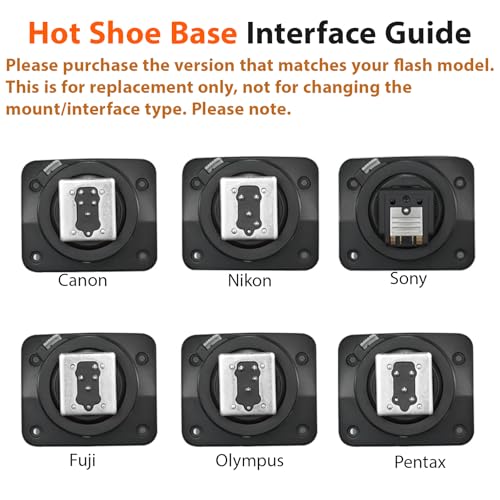 Godox V1N V860III-N Hot Shoe Replacement, Upgraded Metal Mounting Foot for Nikon Flash Repair, Compatible with V1-N / V860III-N / V850III-N V1N Hot Shoe For Nikon