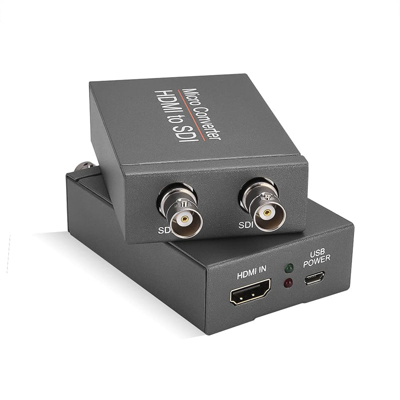 [AUSTRALIA] - HDMI to SDI Converter Adapter HDMI to 3G-SDI/HD-SDI Converter Audio Embedder Dual SDI Output for CCTV Camera Home Theater 