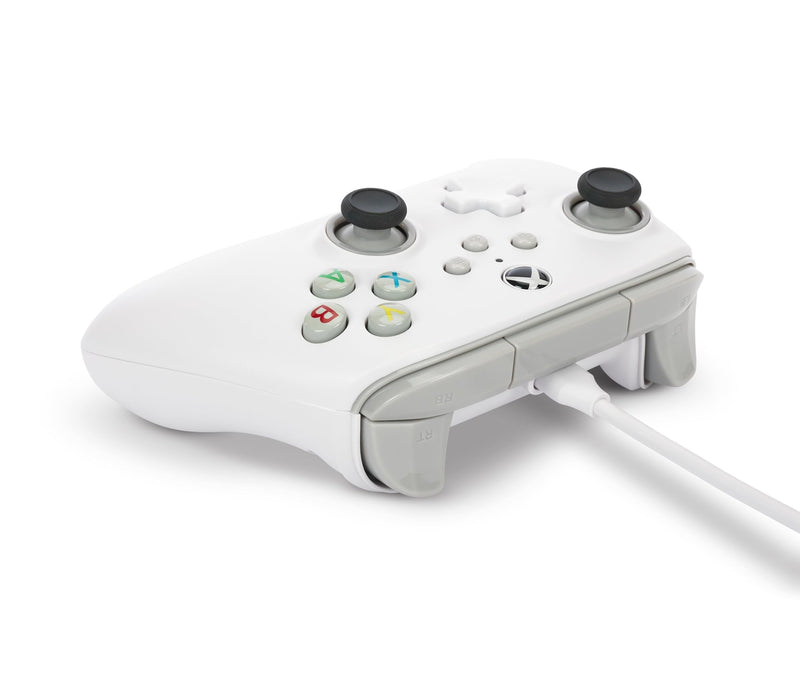 PowerA Wired Controller for Xbox Series X|S - White, gamepad, video game / gaming controller, works with Xbox One