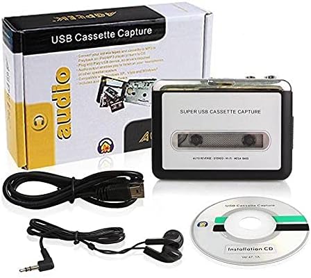 Cassette Player Walkman - Compact Tape Player Portable Recorder with Earphone-Convert Audio Music Cassette to MP3 Digital, Compatible with Laptop/PC/MAC- for Entertainment, Travel, Light Sports(Black) Black
