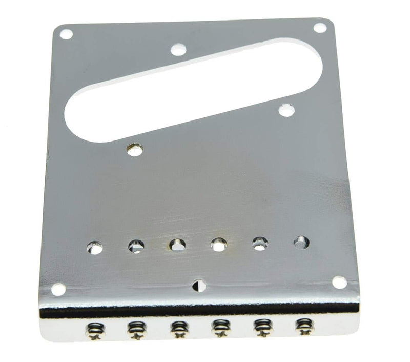 [AUSTRALIA] - KAISH Chrome Tele Single Coil Bridge Guitar Bridge for Telecaster/Tele Guitar Single Bridge Chrome2/Roller Saddles 