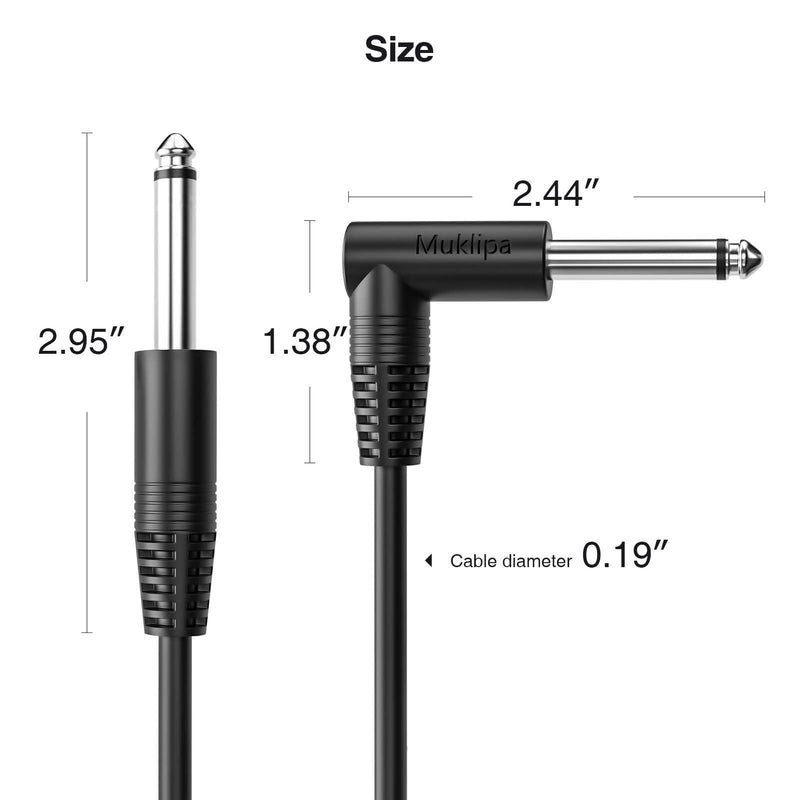 GC-MS2S TS 1/4 Inch Instrument Cable Compatible with Electric Guitar, Bass, Drums, Pedals, Amplifiers, Preamps, Mixers, GC-MS2S (Straight-to-Straight, 50Feet(1Pack)) Straight-to-Straight 50Feet(1Pack)