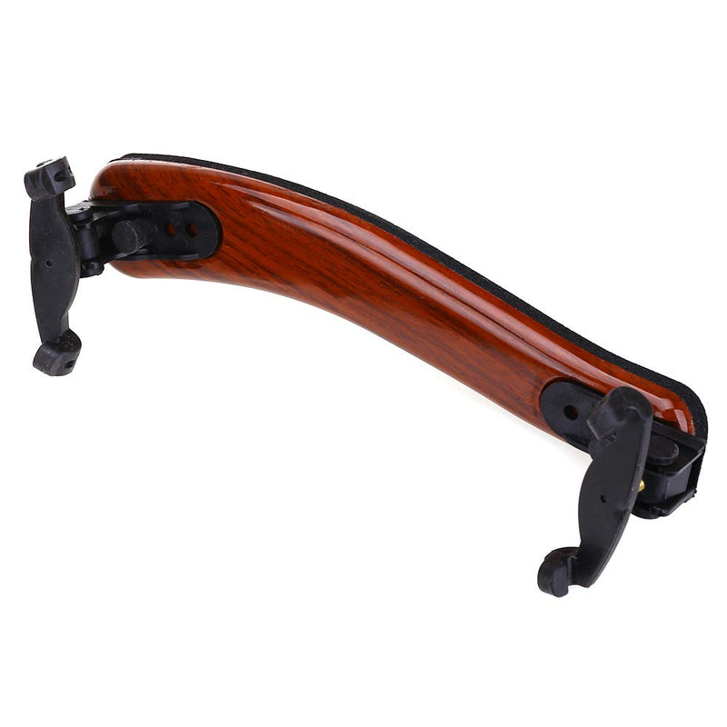 NANYI Violin Shoulder Rest for 4/4 and 3/4 with Collapsible and Height Adjustable Feet, Imitation wood grain. brown