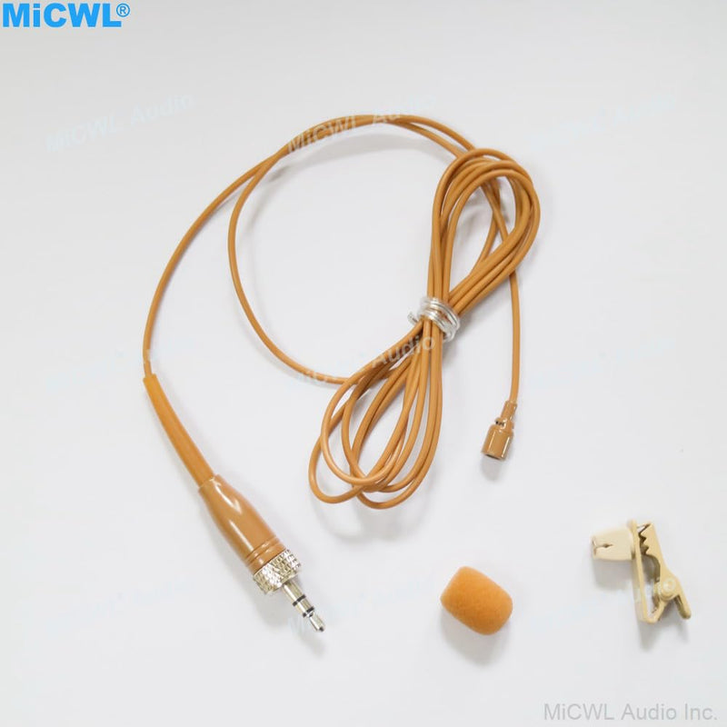 [AUSTRALIA] - Tan Mini Lapel Lavalier Microphone for Sennheiser EW G3 G4 G5 Wireless Pocket System 3.5mm Lock Jack 