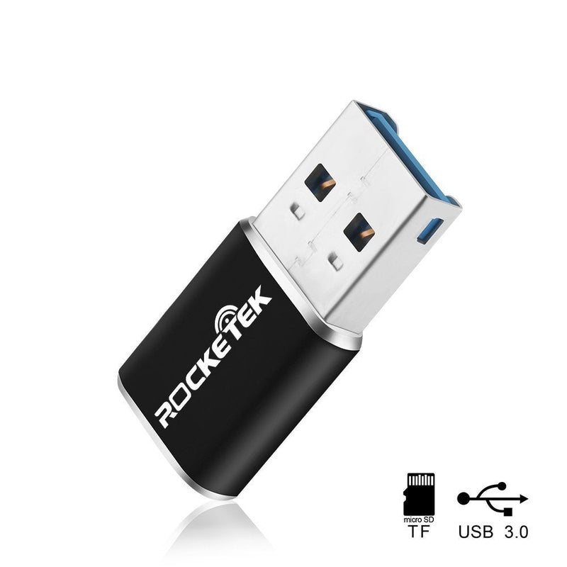 Rocketek Aluminum USB 3.0 Portable Memory Card Reader Adapter for Micro SD Card/TF Card Reader Adapter