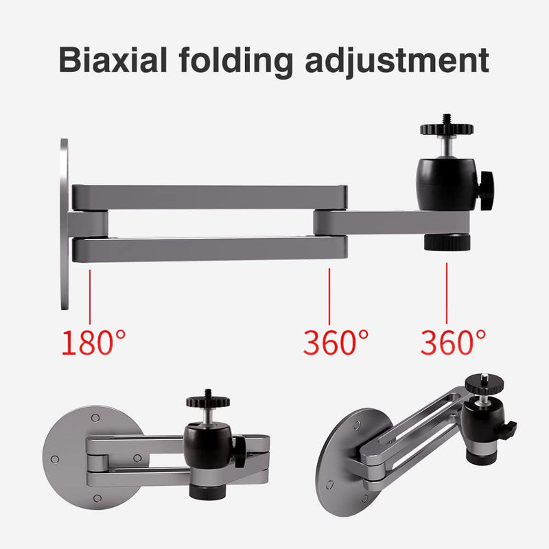 Foldable Projector Wall Mount Universal Adjustable Ceiling Wall Projector Mount Aluminum Alloy Projectors Stand,1/4" Screw Size (Wall Mount)… Foldable wall mount