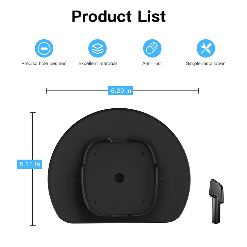 HOLACA Sun Rain Shade Camera Cover for Spotlight Camera Pro, Camera Shield Protective for Resistant UV, Easy to Install Pro,Black