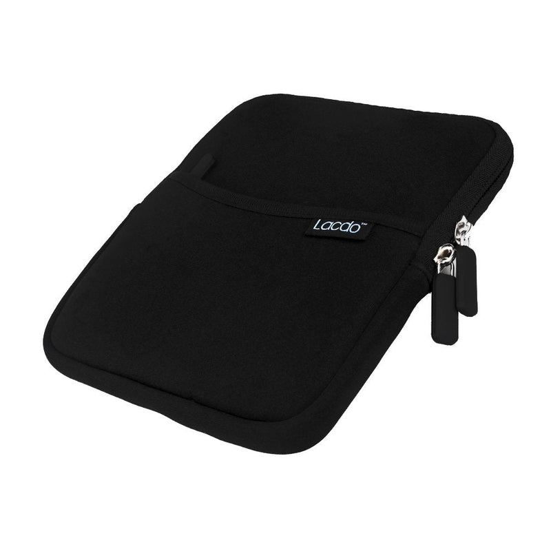 Lacdo Shockproof External CD DVD Hard Drive Sleeve Storage Pouch Bag for Burner Player Writer Blu-Ray BlueFire/Asus/LG/Dell/Asus/Pioneer/HP/VersionTech Neoprene Portable Protective Carrying Case,Black Black