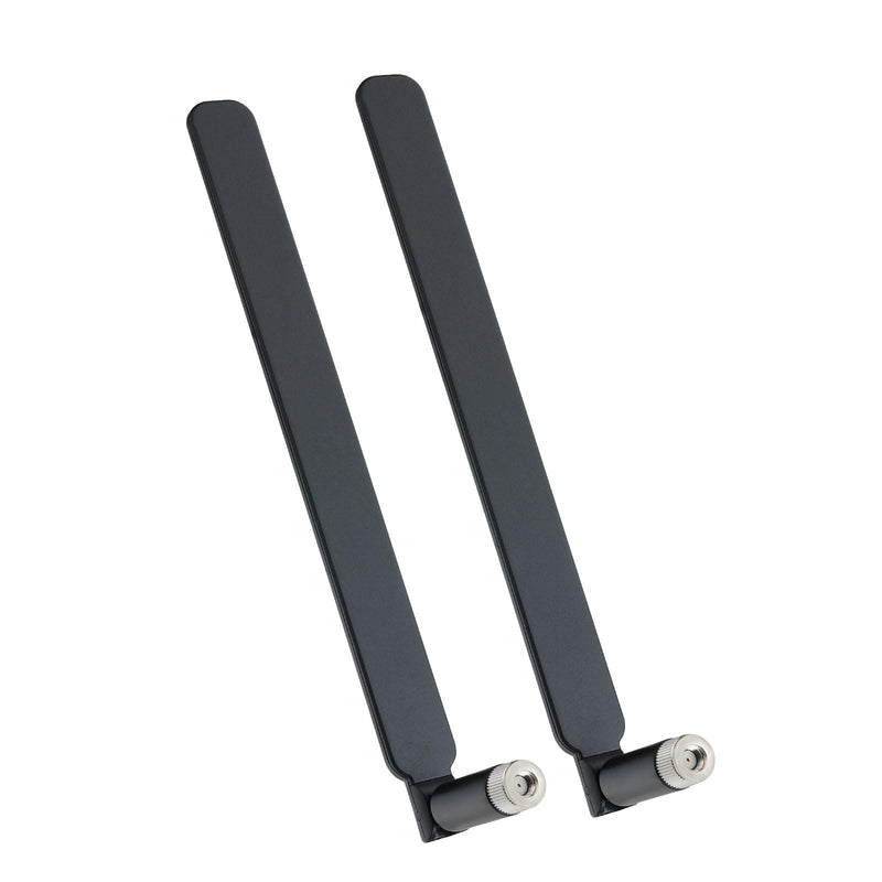 Superbat High Gain 12dBi Dual Band WiFi Antenna 2.4GHz/5GHz 5.8GHz Omnidirectional RP-SMA for Router, Wireless Access Point, Security Cameras (2 Pack) black