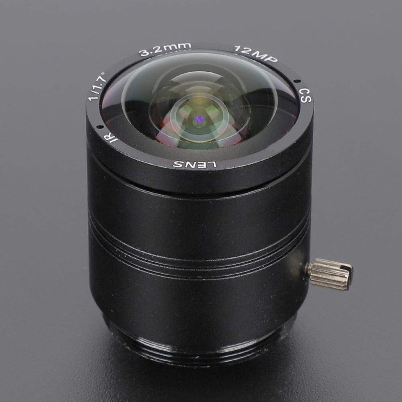 [AUSTRALIA] - 3.2mm 12MP F1.2 HD CCTV Lens, 3.2mm 12MP F1.2 Professional CS Mount Security Surveillance Camera Fixed Length Lens for CCTV Camera Lens 