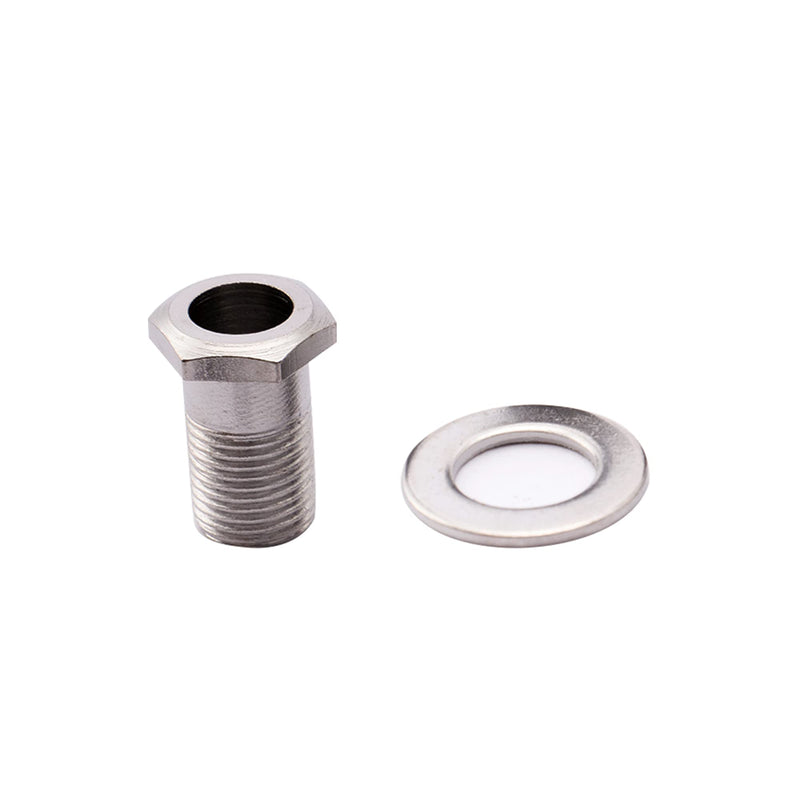Musiclily Pro 10mm Guitar Tuner Bushings and 14mm Washers for Modern Electric Guitar Sealed Tuning Pegs Machine Heads, Chrome (Set of 6)