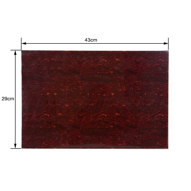 3 Ply Guitar Pickguard 29x43cm DIY Blank Guitar Bass Pickguard Scratch Plate Material Sheet for Strat Tele Electric Guitar Jazz Precision Bass (Red Tortoise Shell) Red Tortoise Shell