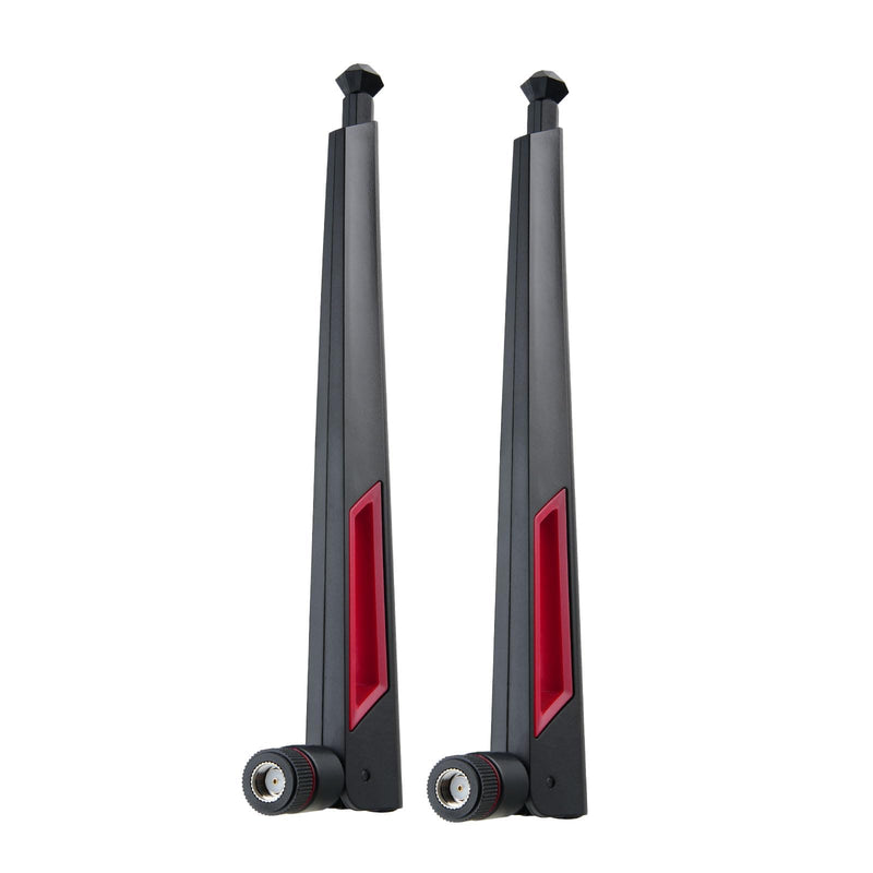 Superbat Dual Band MIMO Bluetooth RP-SMA WiFi Antenna 2pcs for PC Desktop | 2.4GHz 5GHz 5.8GHz for Computer WiFi Router Wireless Network Card Security IP Camera Video Surveillance Monitor