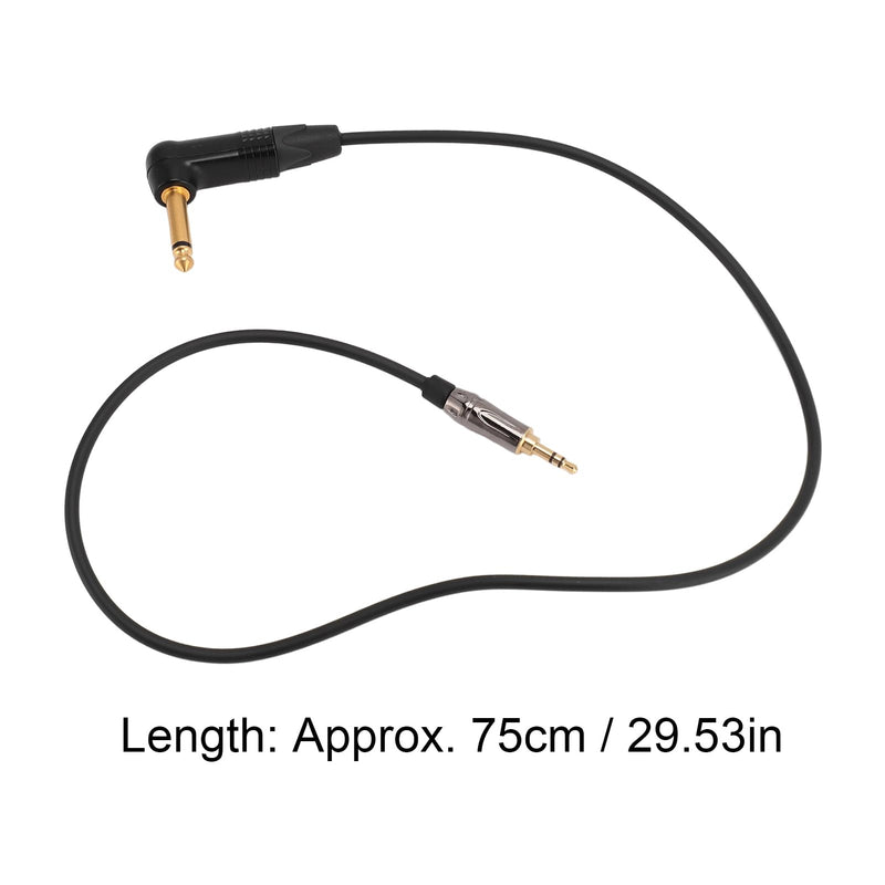 VBESTLIFE Guitar System Cable for G3 G4, 3.5mm to 6.35mm Jack Right Angle to Straight Electric Instrument Cable, 75cm, VBESTLIFEtu4afg0x17