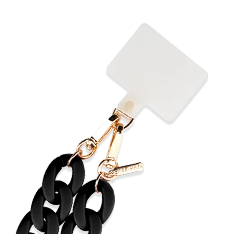 Case-Mate Crossbody Phone Lanyard/Chain [Works with All Phones] Hands-Free Cell Phone Strap - Phone Charm - Neck Chain Holder for iPhone 15 Pro Max/ 14 Pro Max/ 13 Pro Max/ 12/ S24 Ultra - Black
