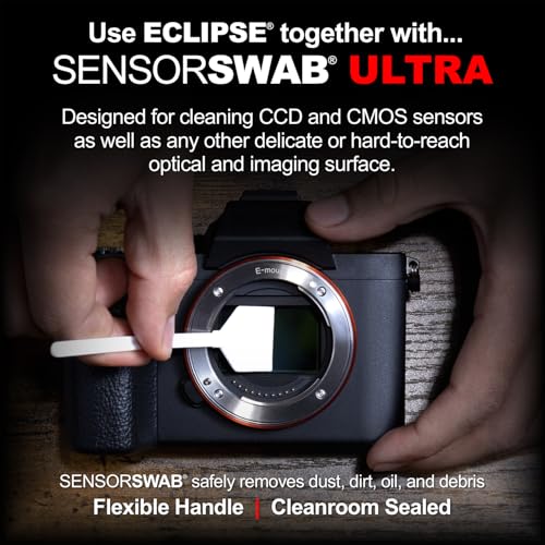 Eclipse Optic Cleaning Solution - Camera Lens and Digital Sensor Cleaner Fluid - Works with All Cameras, Binoculars, and Other Optical Products - Dropper Tip (59ml) - 2oz Eclipse