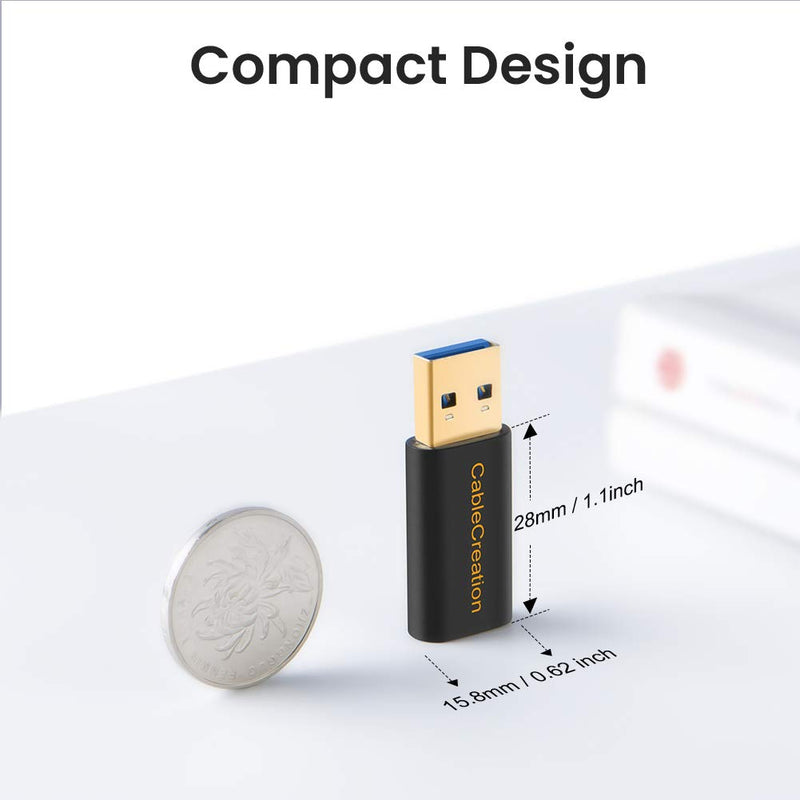 Bundle – 2 Items: USB C Female to USB Male 5Gbps Adapter + 8K HDMI USB C Hub