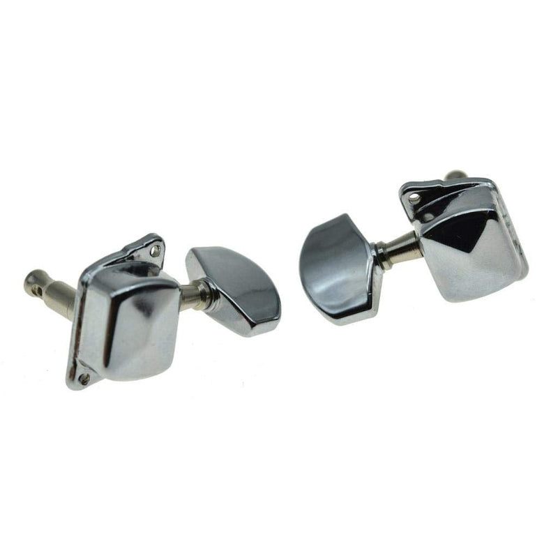 KAISH 3x3 Semi-Closed Guitar Tuning Keys Guitar Tuners Machine Heads for Acoustic or Electric Guitars Chrome
