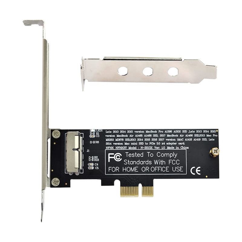 Xiwai PCI Express PCI-E 1X to 12+16Pin 2013-2017 Mac Pro Air SSD Convert Card for A1493 A1502 A1465 A1466
