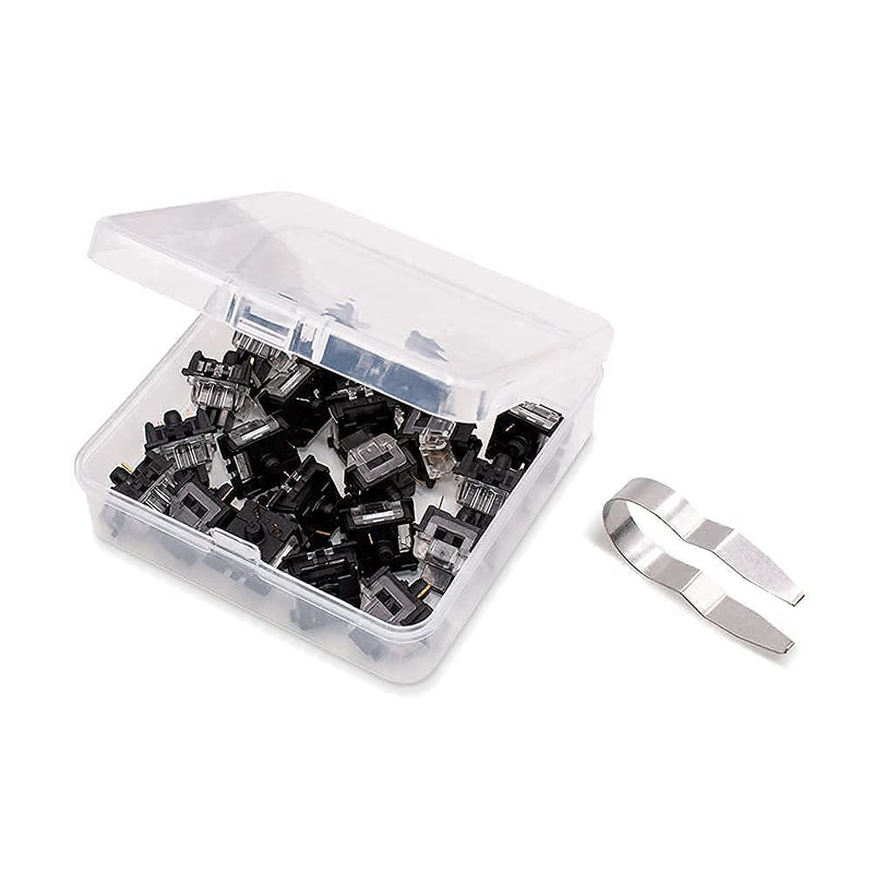 OUTEMU (Gaote) Keyboard Switch 3 Pin Keyswitch DIY Replaceable Switches for Mechanical Gaming Keyboard (20 PCS) (Black) Black