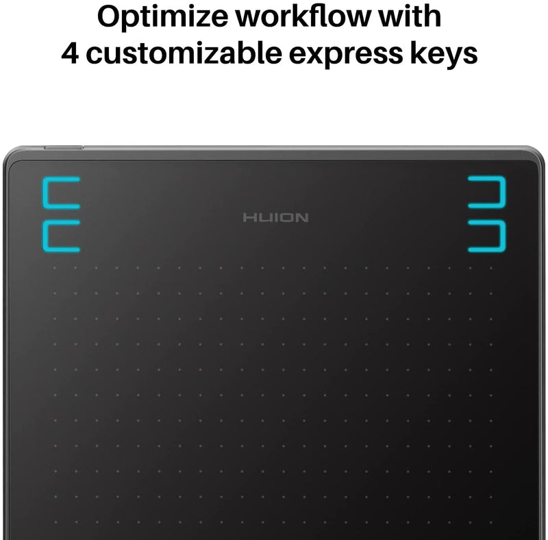 HUION Inspiroy HS64 Graphics Drawing Tablet and PW100 Battery-Free Stylus