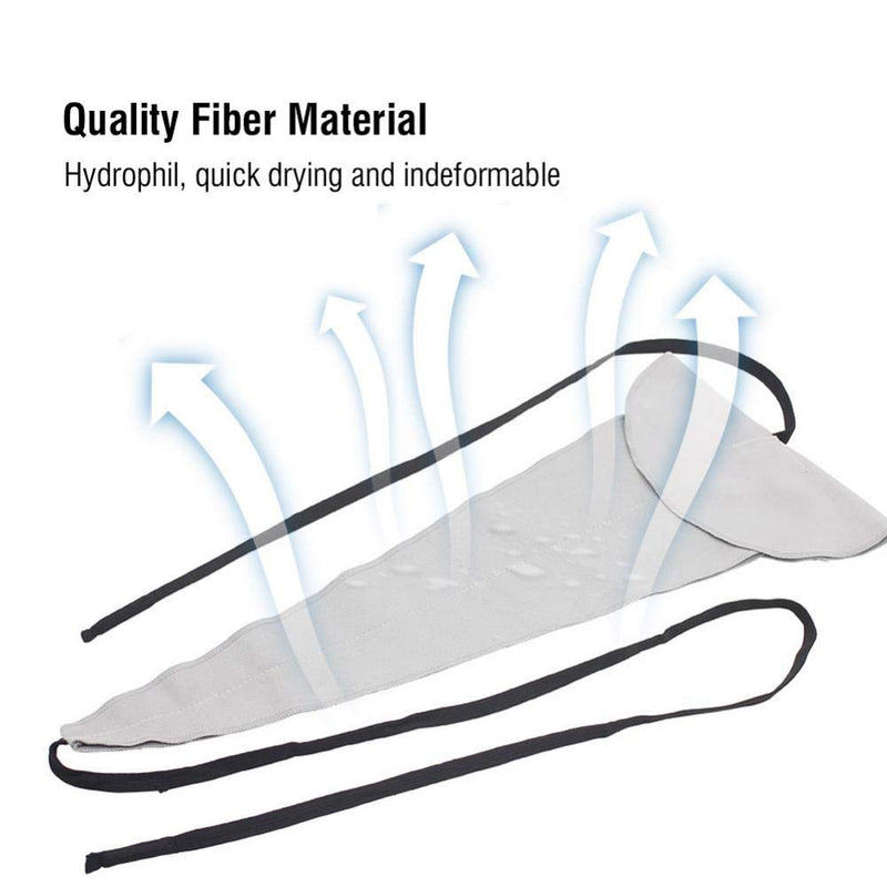 Sax Cleaning Cloth Ultrafine Fiber Material Saxophone Cleaner Cloth Pull Through Cloth for Sax Inside Tube(Gray) Gray