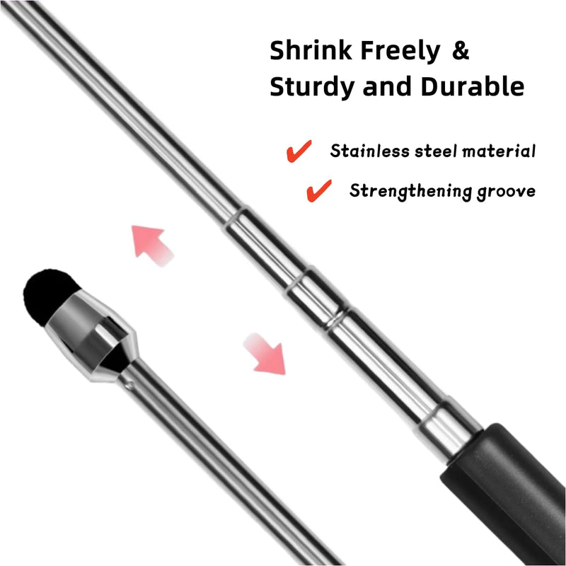 [AUSTRALIA] - Universal Telescopic Stylus Pen for Touch Screens,Retractable Pointer Stick & Stylus with Special Flocking Tip,Extendable High Precision & Soft, Stylus Pen for Touch Screens (Blue) Blue 