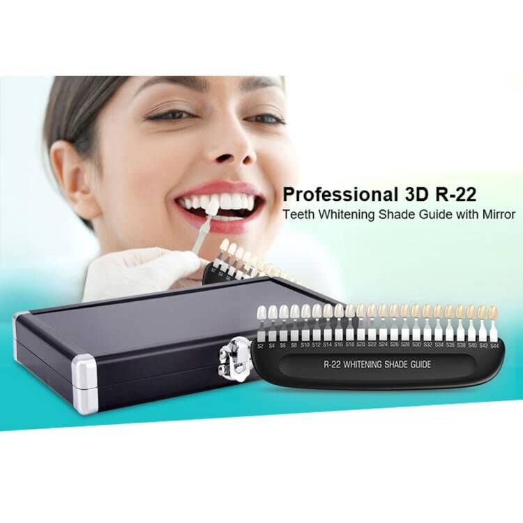 3D Professional R-22 Clinic Salon Teeth Whitening Shade Guide, Digital Tooth Teeth Shade Guide Teeth Whitening Device