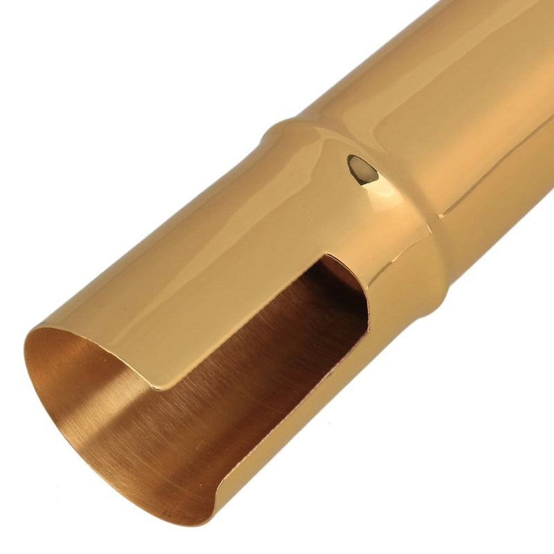 Yibuy B-flat Tenor Sax Saxophone Metal Mouthpiece Size #6 Gold Plated