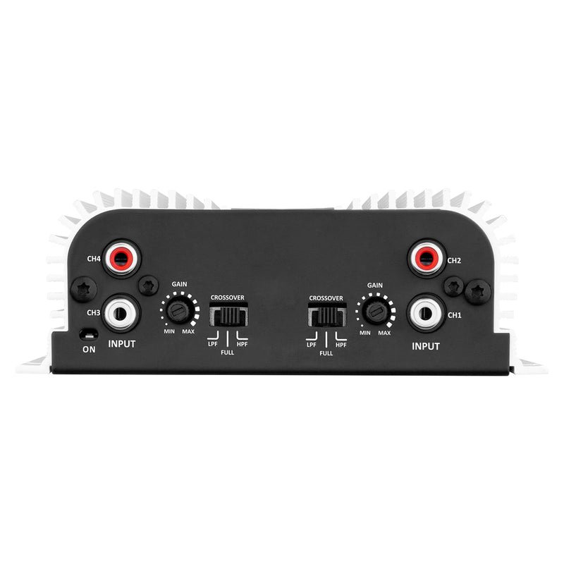 Taramps TS 400x4 400 watts RMS 4 Channels Full Range Car Audio Amplifier, 2 Bridged Channels, RCA Input Class D, Output Power, Multichannel Amplifier System, Small - TS400X4 | Bridgeable outputs, built-in HPF/LPF crossovers and RCA inputs provide flexi...