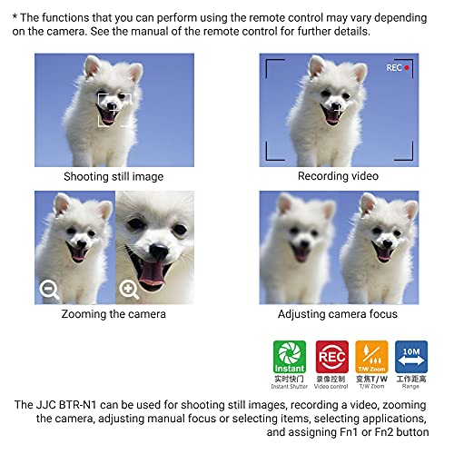 JJC Wireless Bluetooth Remote Control for Nikon, Replaces Nikon ML-L7 For Select Nikon Cameras