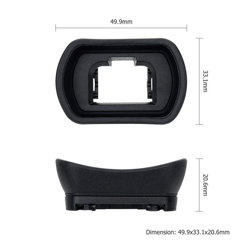 Kiwifotos Soft Long FDA-EP18 Viewfinder Eyecup Eyepiece for Sony A7 A7II A7III A7R A7RII A7RIII A7RIV A7S A7SII A9 Camera for Sony A7 III A7 II A7 A7R IV A7R III A7R II A7R A7S II A7S A9 Camera Sony FDA-EP18 Replacement