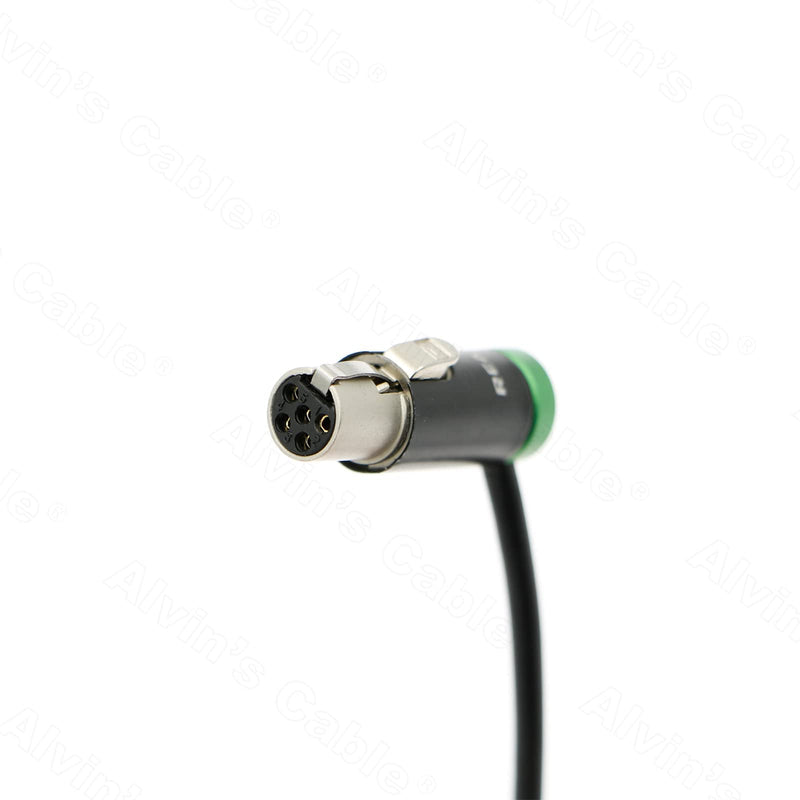 Alvin's Cables 10Inch (25cm) Low Profile TA5F to Dual LP XLR 3 Pin Male Audio-Cable for Wisycom-MCR54, Lectrosonics-DCHR-Receiver, Cameras, Portable Recorders, Mixers