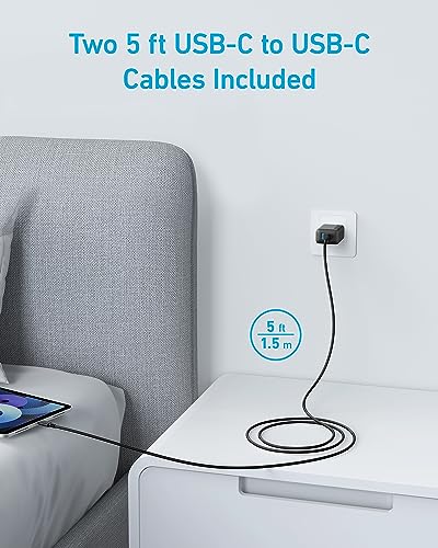 Anker 2-Pack USB C Charger with USB C Car Charger