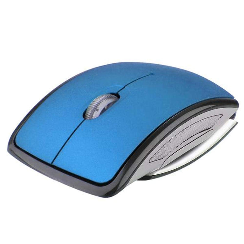 Foldable Wireless Mouse 2.4GHz for The PC Computer Mouse Foldable Folding Mice USB 2.0 Receiver for PC Laptop Blue