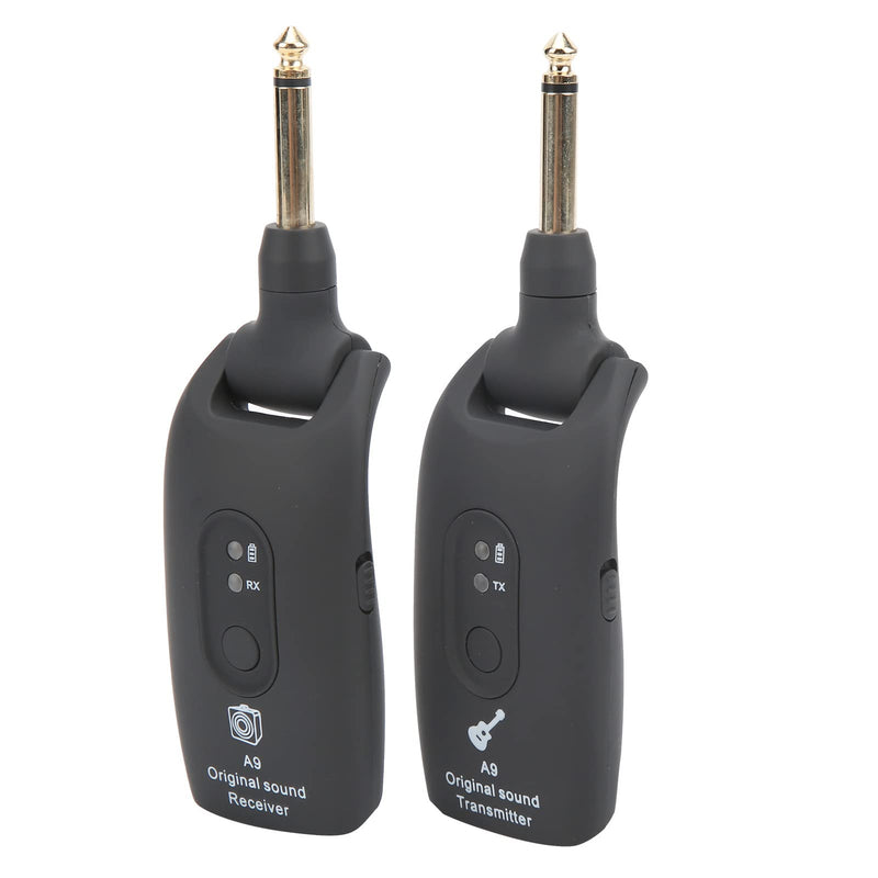 Guitar Transmitter Receiver,Guitar Musical Instrument Accessories, System USB Cable A9 2.4GHz (Black) Black