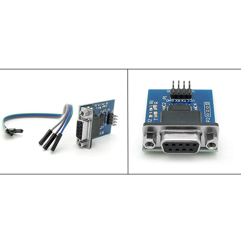 Ximimark 5Pcs MAX3232 Root Module Connector Chip RS232 to TTL Female Serial Port to TTL Converter Module for Equipment Upgrades Like DVD