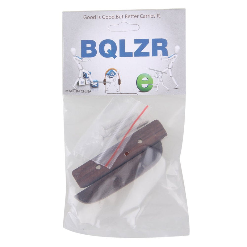 BQLZR 66mm Length Wooden Rosewood Thumb Rest Thumbrest with Mounting Screws for Bass Guitar Pack of 2