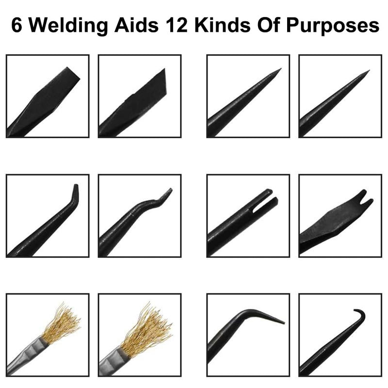 Soldering Tool Set for Soldering Work, Soldering Aid Set, Double-Sided Solder Assist Tools, Soldering Accessories, Pack of 6