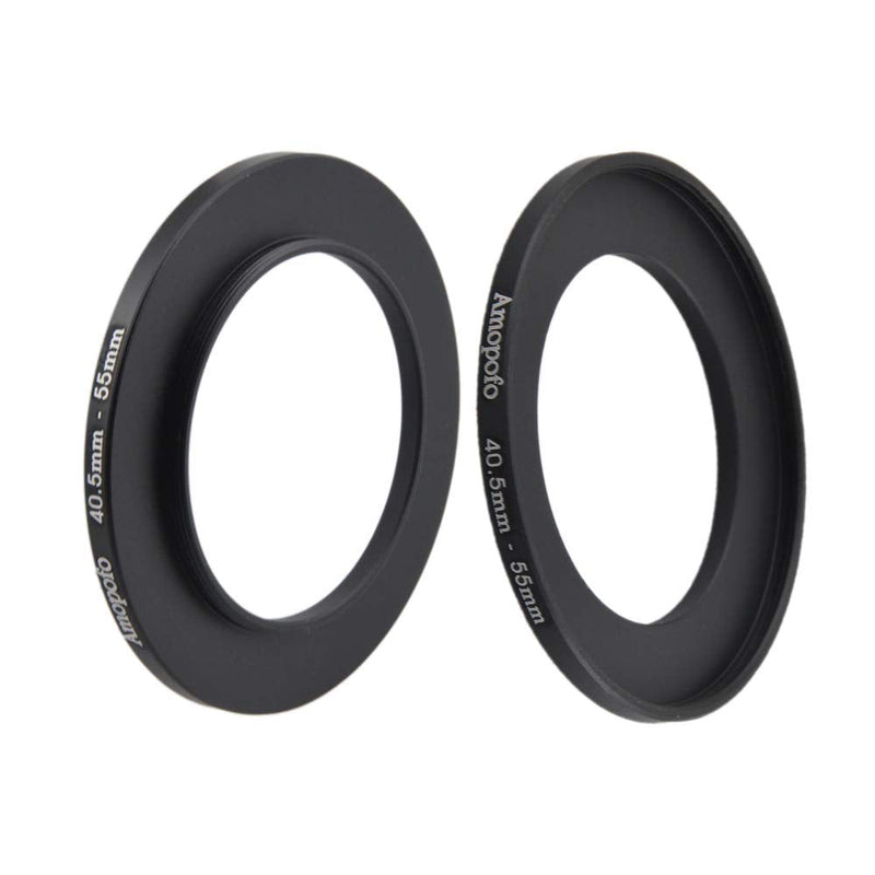Universal 40.5-55mm/4.5mm to 55mm Step Up Ring Filter Adapter for UV,ND,CPL,Metal Step Up Ring Adapter