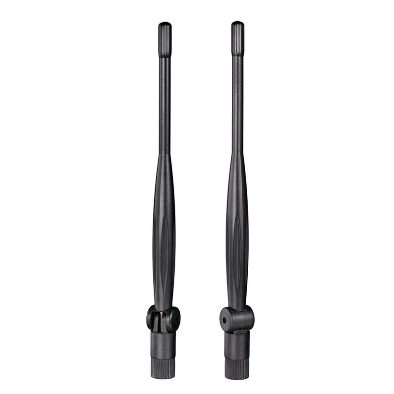 Eightwood 2.4GHz 5GHz Dual Band WiFi Antenna, 5dBi RP-SMA Antenna (2-Pack) | for Desktop PC, PCIe WiFi Card, WiFi Router, Wireless Range Extender, IP Camera