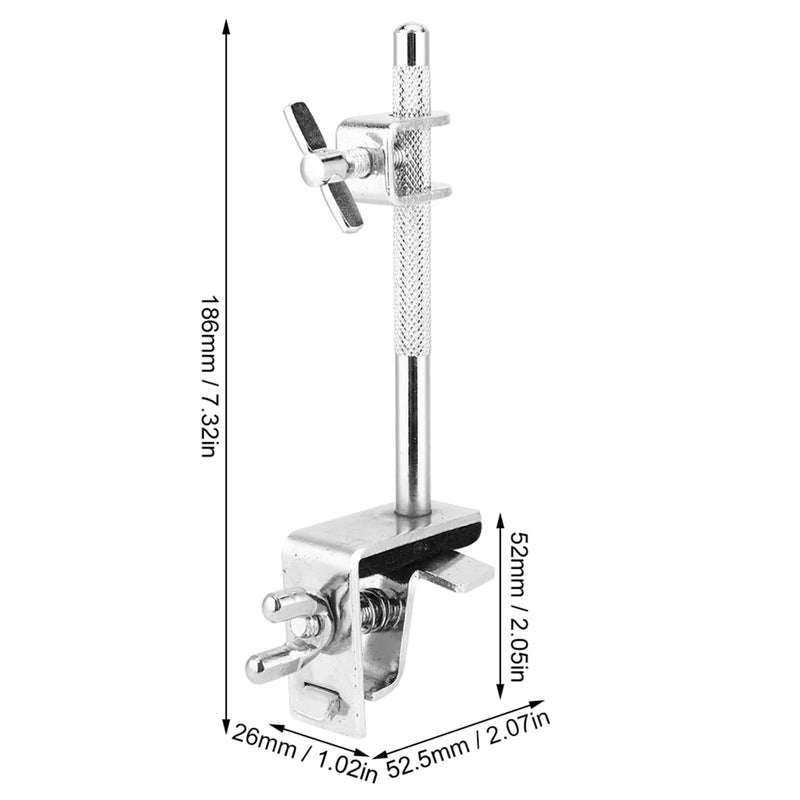 Cowbell Clamp Up or Down Adjustment, Bass Drum Hoop, WC51 Cowbell Holder, Jazz Drum Kit Hoop Clamp, Cowbell Instrument Accessories for Drummer Rattle