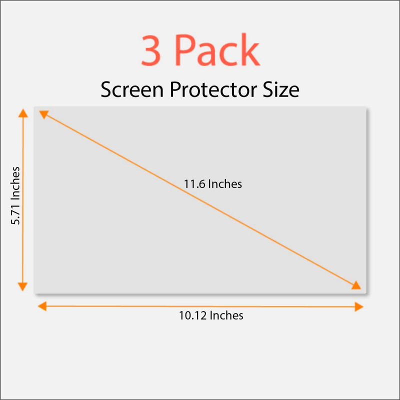 Anti Blue Light Screen Protector (3 Pack) for 11.6 Inches Laptop. Filter Out Blue Light That Relieve Computer Eye Strain and Help You Sleep Better