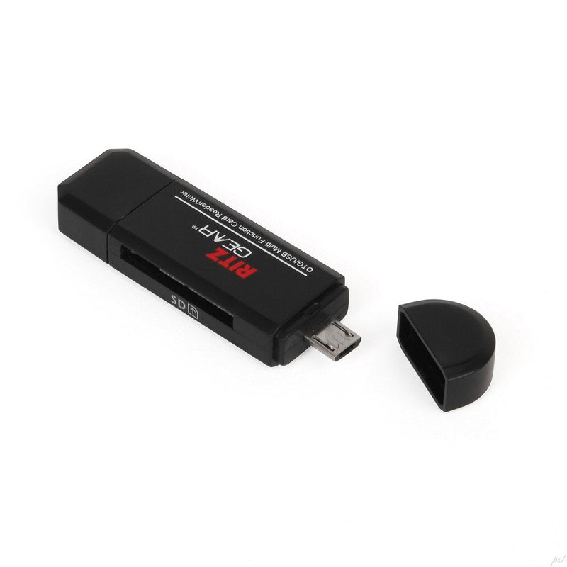 Ritz Gear OTG USB/Micro USB Multi-Function SD/Micro SD Card Reader/Writer for PC, Tablet and Smartphones (3-Pack)