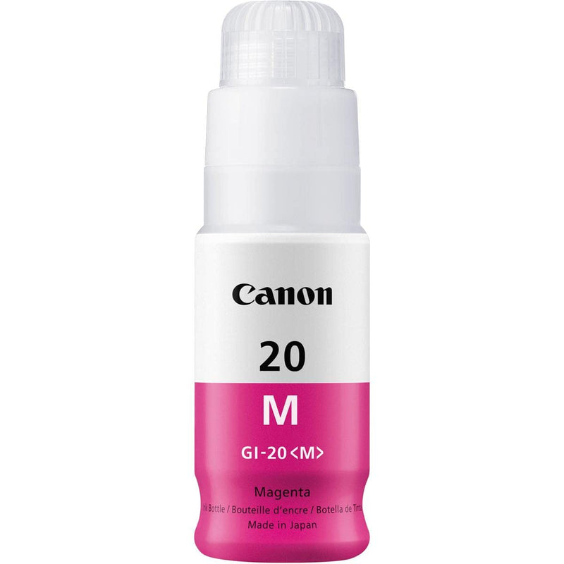 Canon GI-20 Magenta Ink Bottle, Compatible to PIXMA G6020 and G5020 MegaTank Printers, Mega Ink Bottle