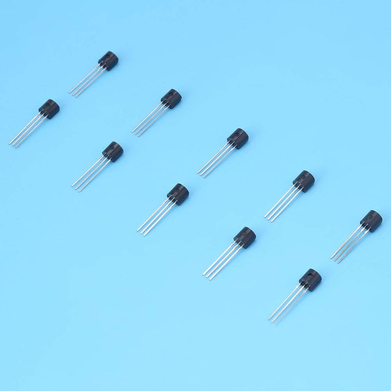 BC Transistors, 200 Pieces TO-92 Silicon NPN PNP Power Transistor Assortment Kit Set (Bc327 Bc337 Bc517 Bc547 Bc548 Bc549 Bc550 Bc556 Bc557 Bc558) with Plastic Storage Box