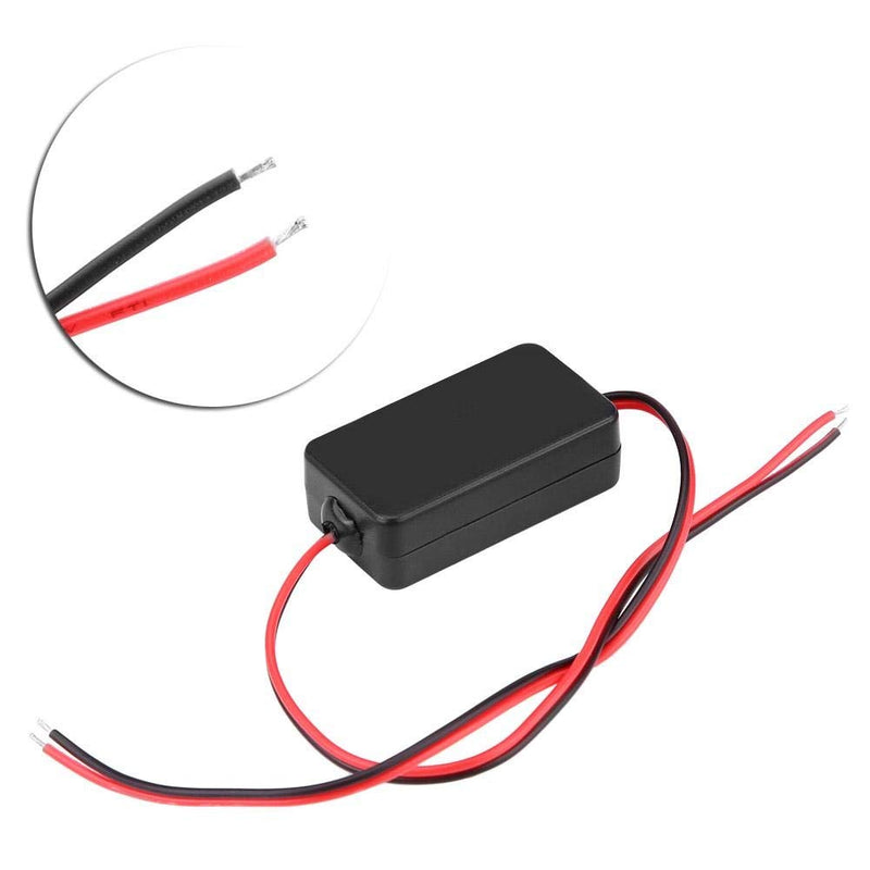 DEWIN Car Reversing Camera Filter, 12 V Filter DC Reversing Camera Power Relay Condenser Filter Rectifier