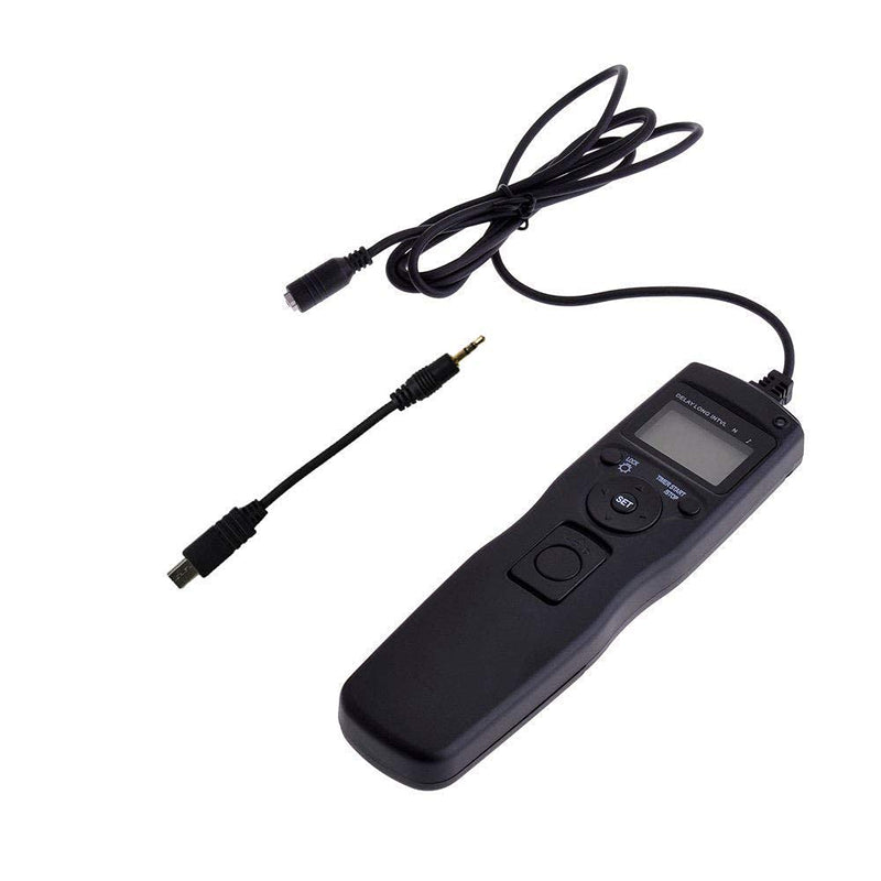 ABUYCS Camera Shutter Release Wired LCD Timer Remote Control Intervalometer Time-Lapse Photography Device Compatible for Sony Alpha A7 A7S A7R A3000 A7M2 A7R2 A7II A7III A7RIII A7SIII A6000