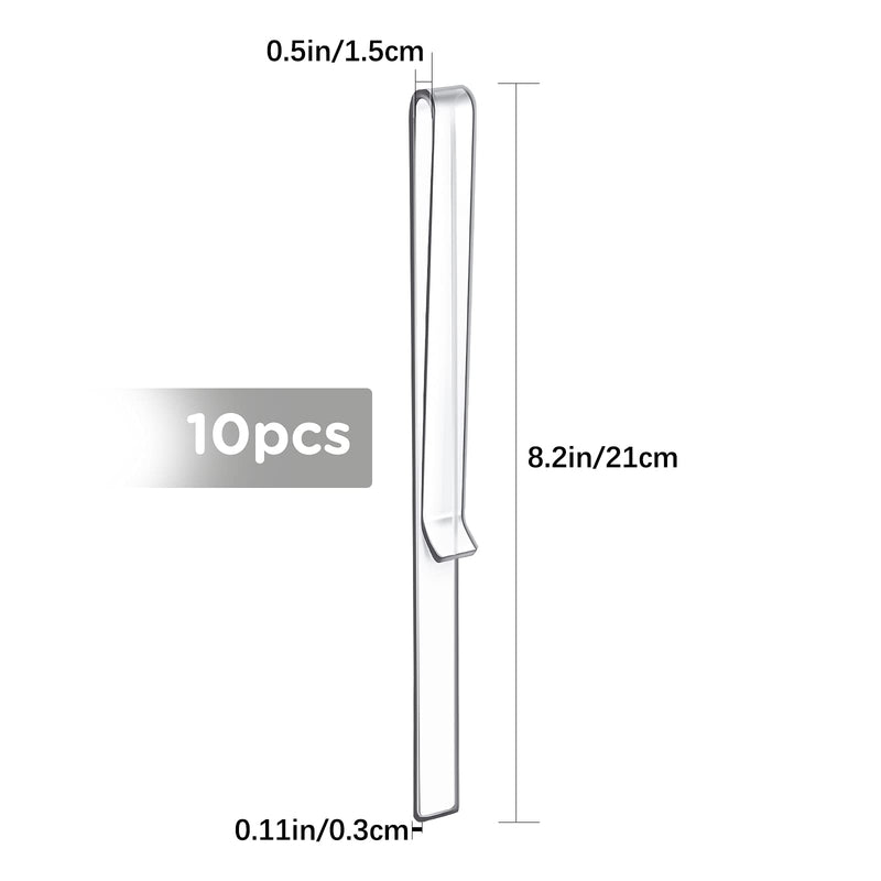 SAVITA 10 Pcs Music Stand Clips, Clear Acrylic Music Holder Clip Book Page Clip for Wind for Musician Composer Outdoor Gig Rehearsal Easy Reading